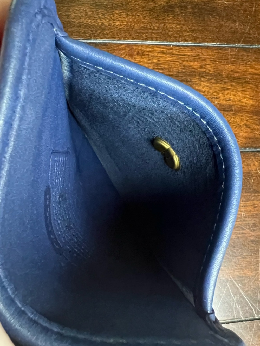 Vintage Coach Blue Leather Scooter Bag - Picture 10 of 15